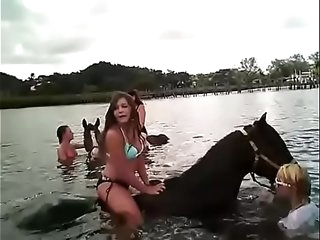 trying to learn to horse surf